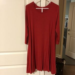 Bellamie orange dress with pockets